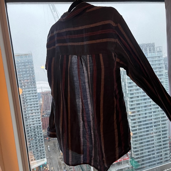 Aritzia Community Relaxed Poplin Linen Shirt - Picture 2 of 4